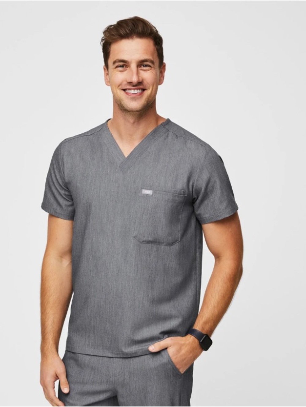 FIGS Technical Leon Men’s Graphite Grey Surgical Health Care Top Size XXL